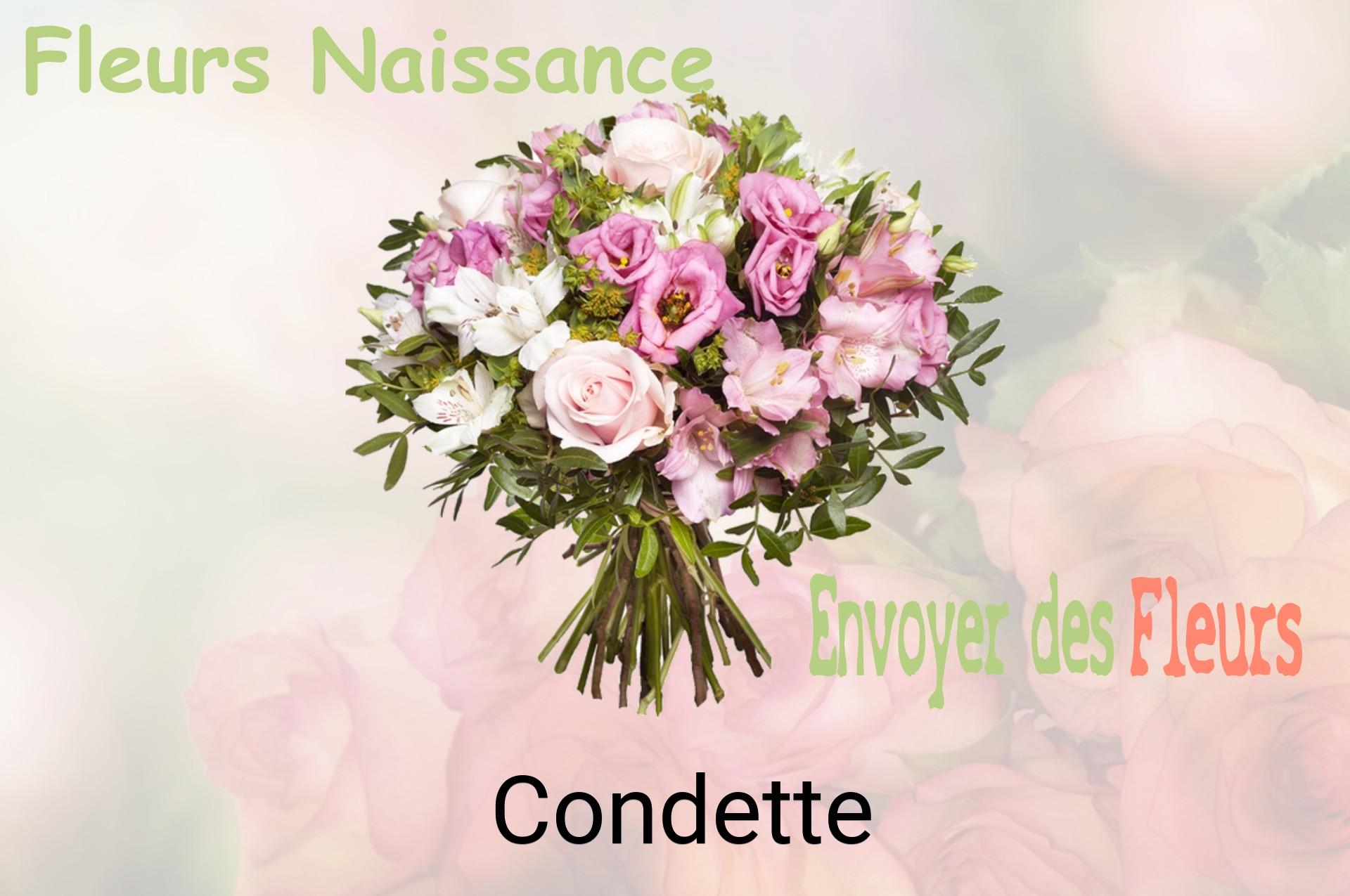 Bouquet de fleurs de naissance livré à Condette